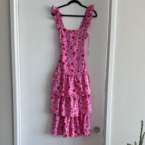 Likely Pink Floral Maxi Dress